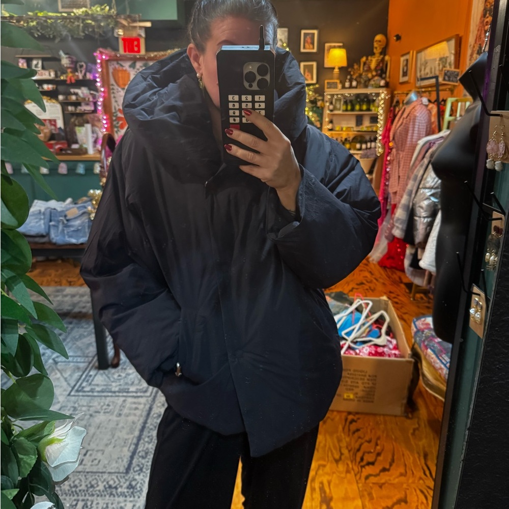 Free People Black Puffer Jacket